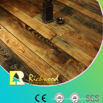 12.3mm E1 HDF AC3 relieve laminado en V acanalado piso laminado